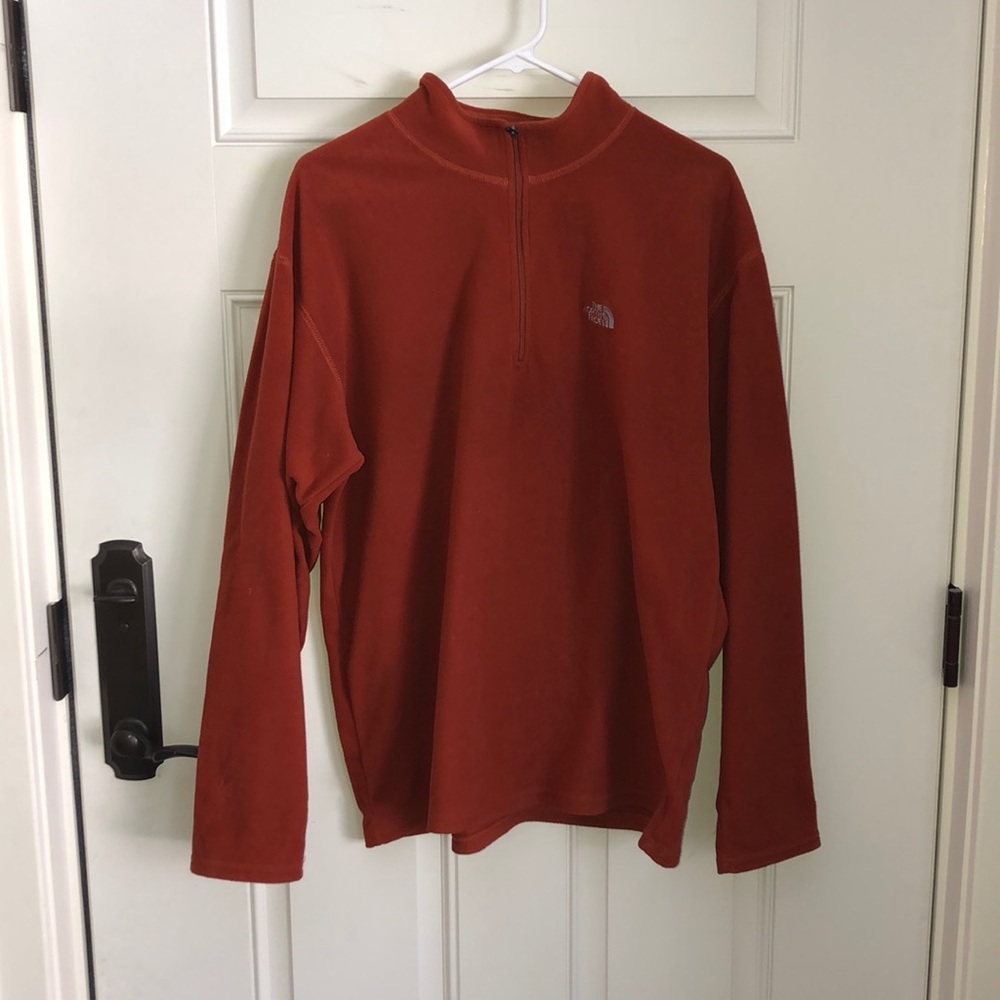 The North Face TKA 100 fleece 1/4 zip-up, large